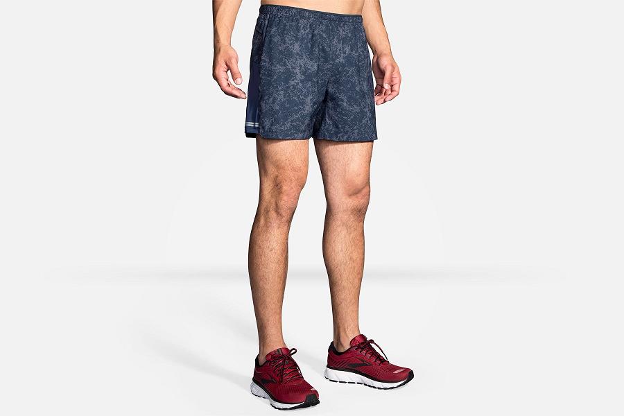 Brooks Sherpa 5 Men Athletic Wear & Running Short Blue NVY970124